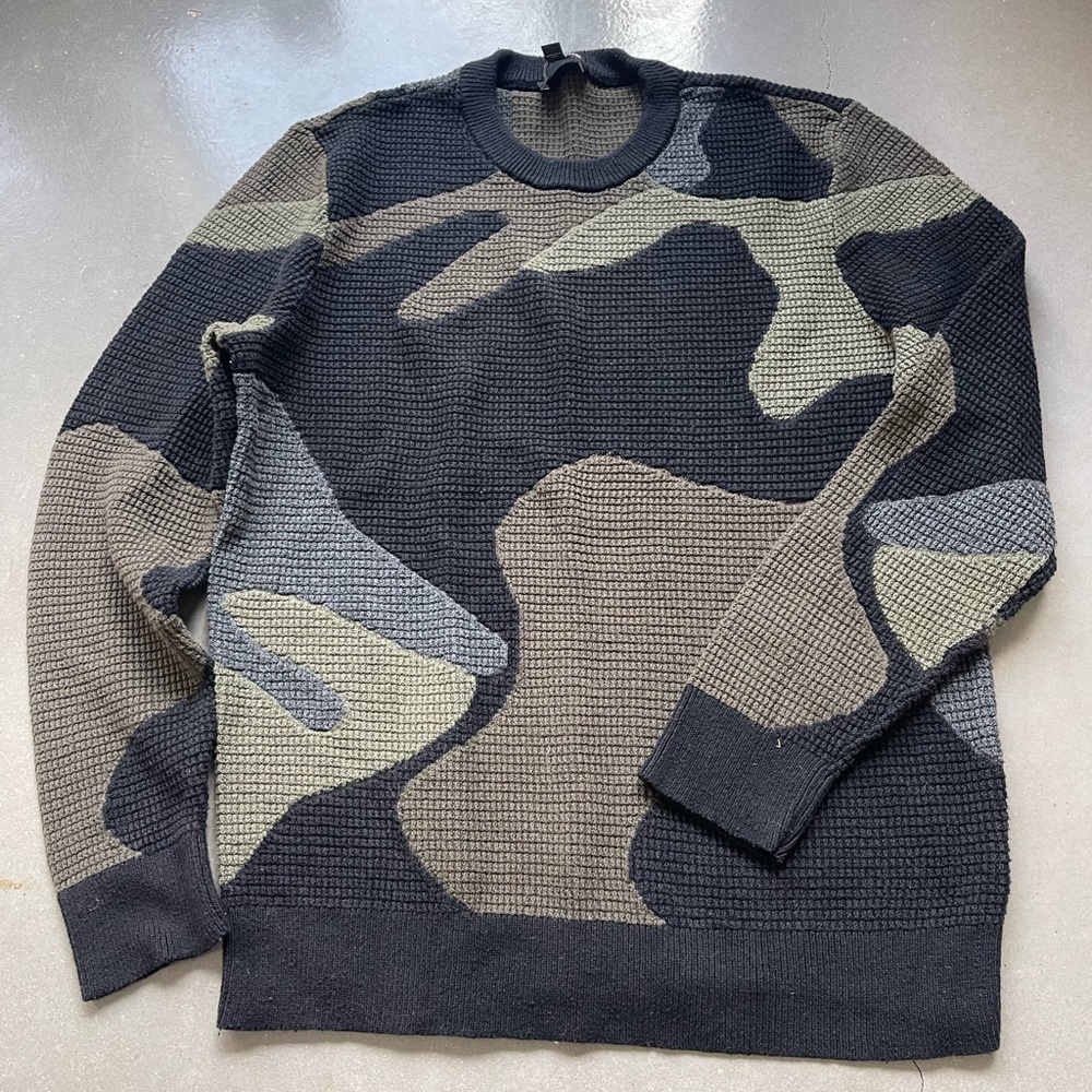 Express Camouflage Crewneck Sweater